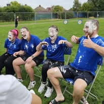 Strive staff working with children